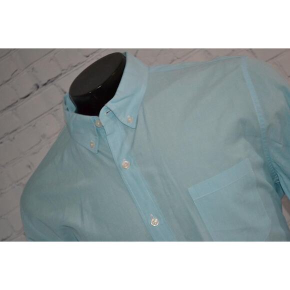 J.CREW Other - 46157-a J.Crew Dress Shirt Front Pocket Slim Fit Blue Cotton Size XL Mens